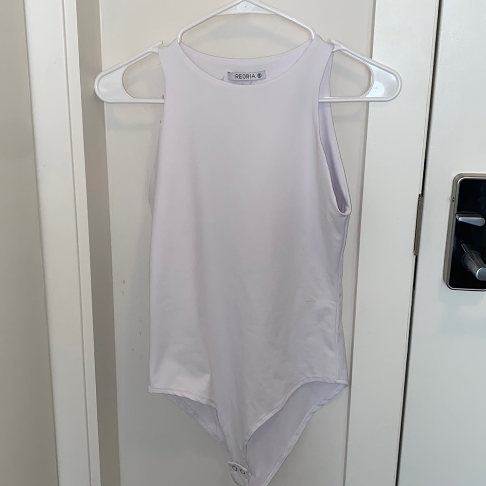 White high neck bodysuit size US small